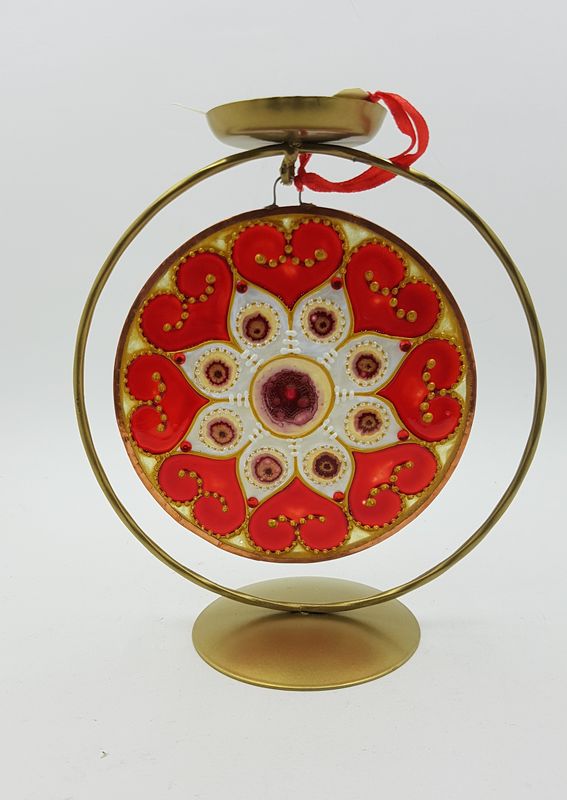 Mandala na skle 1. čakra