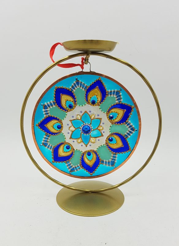 Mandala na skle 5. čakra
