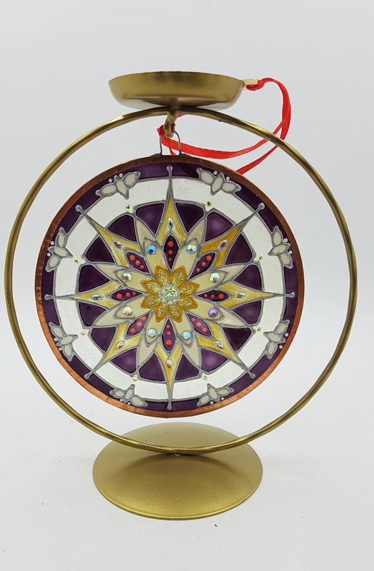 Mandala na skle 7. čakra