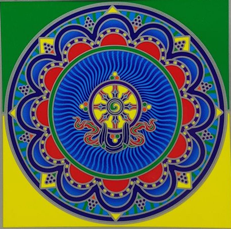 Mandala Wheel of Dharma