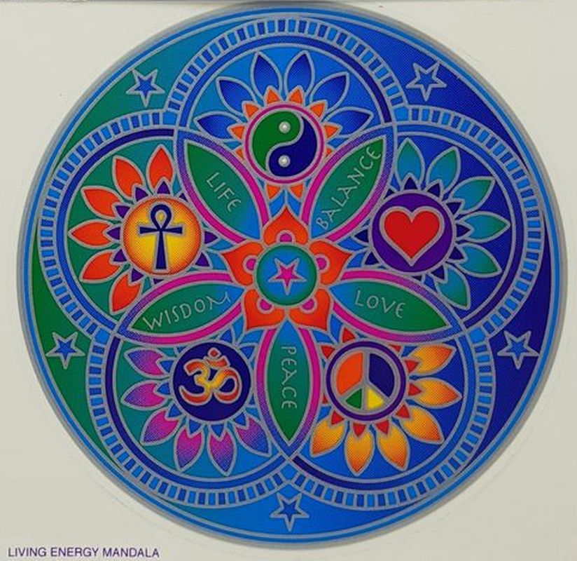 Mandala Living energy nalepovacia