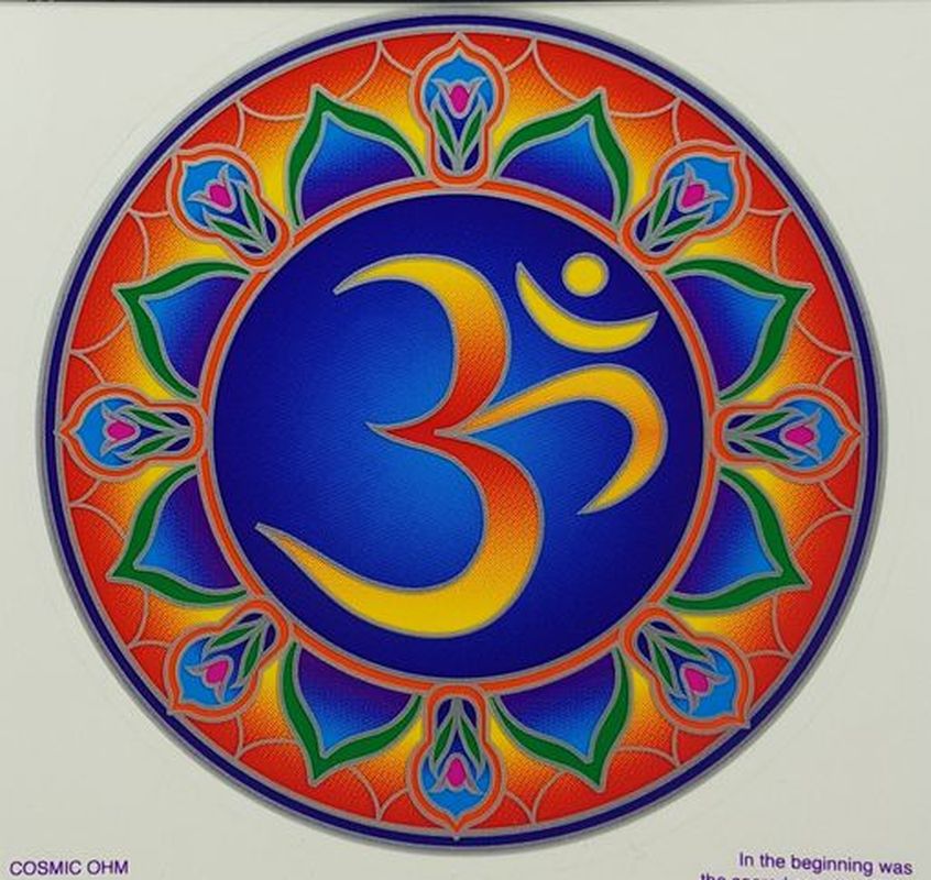 Mandala Cosmic OHM nalepovacia