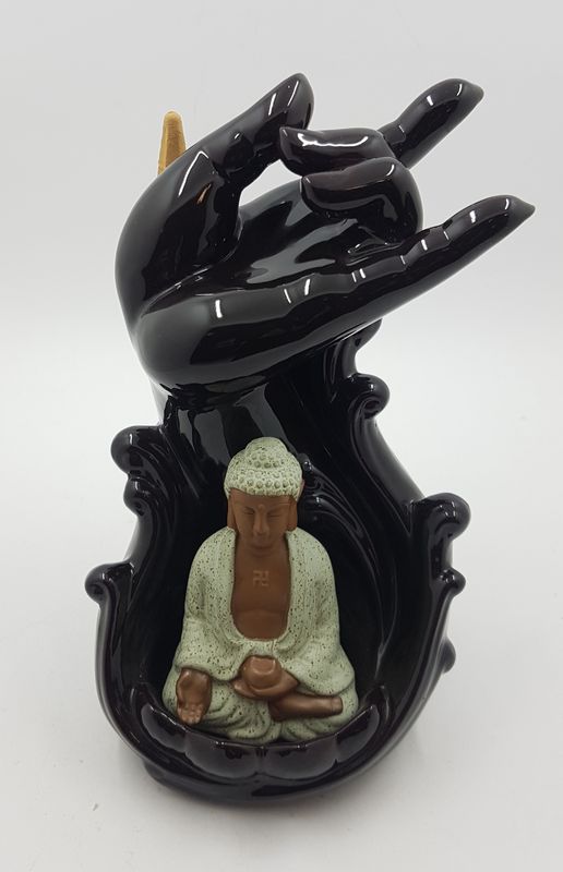 Plávajúci dym Budha s rukou